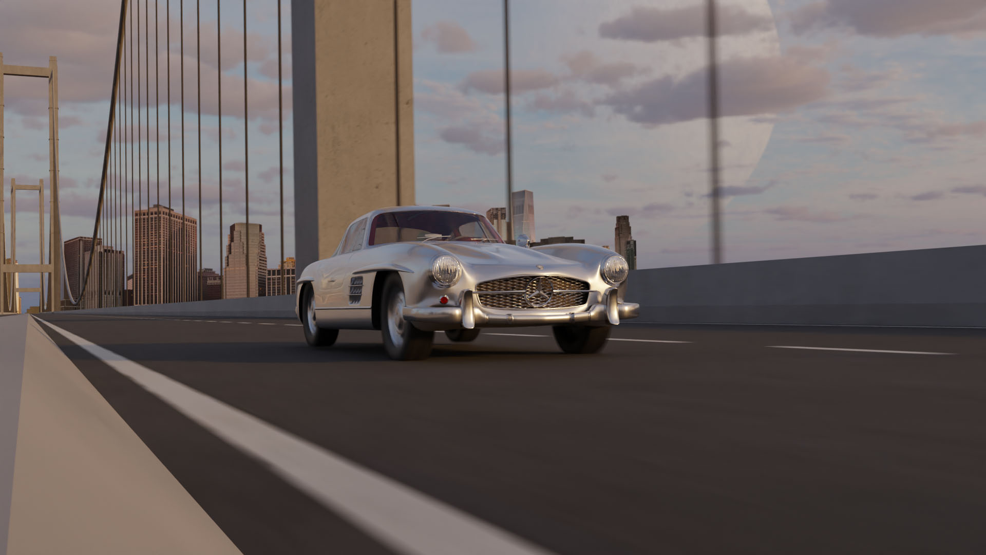 3D – Mercedes-Benz 300SL Render